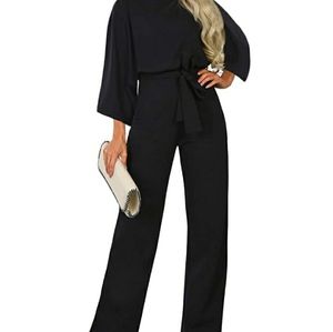 Belted jumpsuit